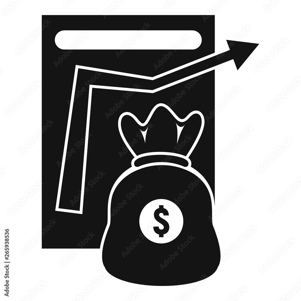 Money bag management icon. Simple illustration of money bag management vector icon for web design isolated on white background Money bag management icon. Simple illustration of money bag management vector icon for web design isolated on white background