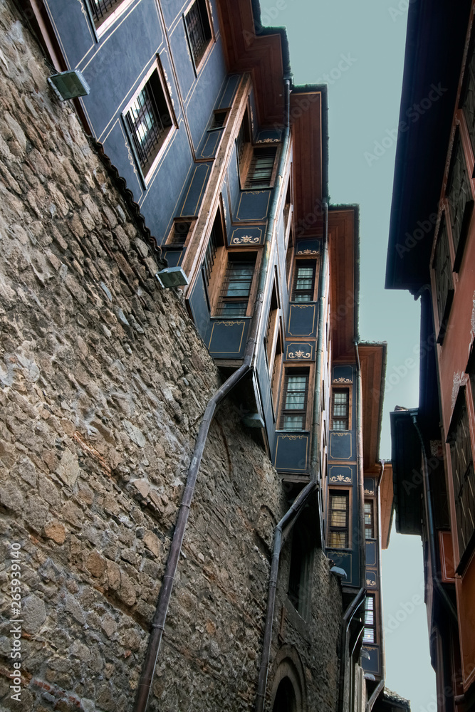 The beautiful architecture of the Old Town of Plovdiv, which in 2019 became the Capital of Culture in Europe.