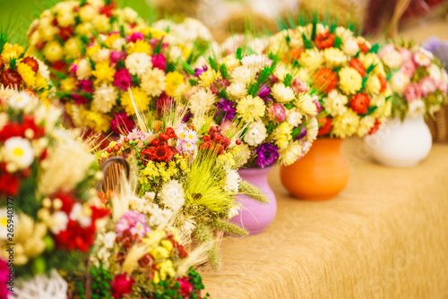 Wallpaper Mural Colorful field flowers in pot Torontodigital.ca