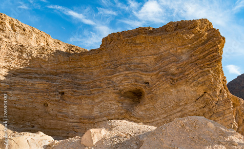 Wallpaper Mural a bizarre layered geological rock formation in wadi shlomo in the eilat mountains about northwest of eilat in Israel Torontodigital.ca