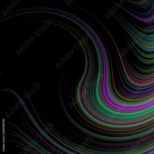 Color spectrum rainbow, blurred wave palette of colors