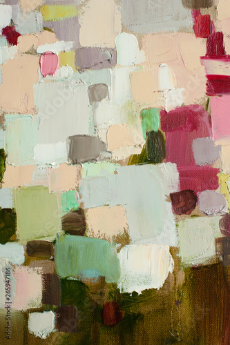 abstract color oil painting