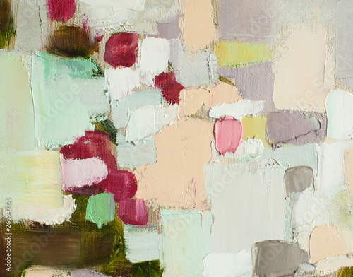 abstract color oil painting