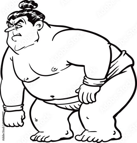 Angry sumo wrestler