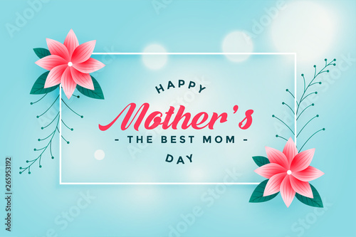 lovely happy mother's day flower greeting