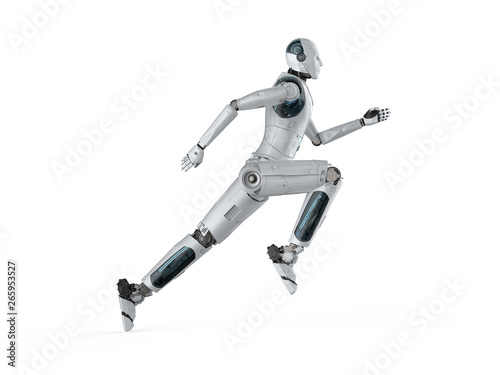robot running or jumping