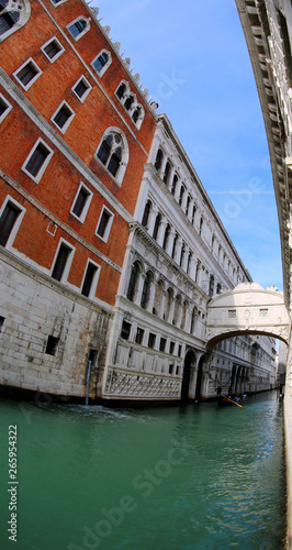 bridge of sighs and old ducal palace and the navigable waterway