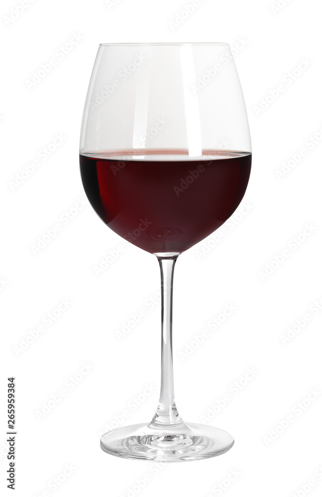 Glass of delicious expensive red wine on white background Glass of delicious expensive red wine on white background