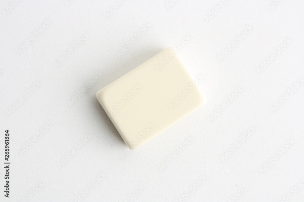 white eraser on white background white eraser on white background