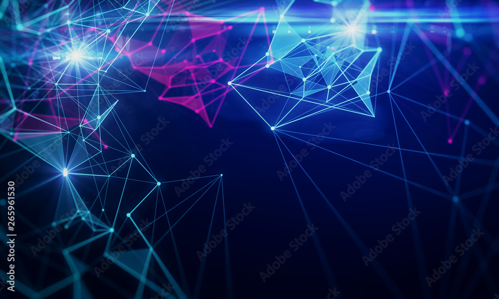 Glowing polygonal wallpaper Glowing polygonal wallpaper