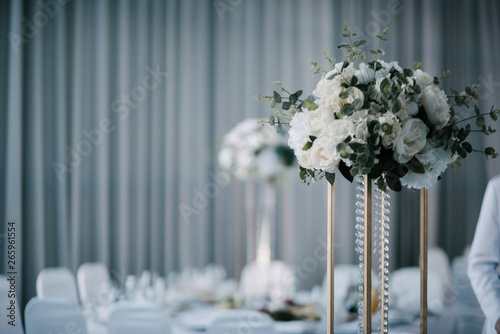 Photography decoration of the banquet hall on the wedding day