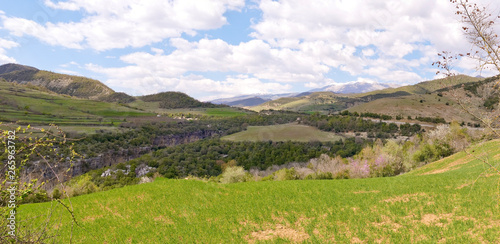 Landscape seen from the Osum Canyon, Skrapar, Qark Berat, Albania photo