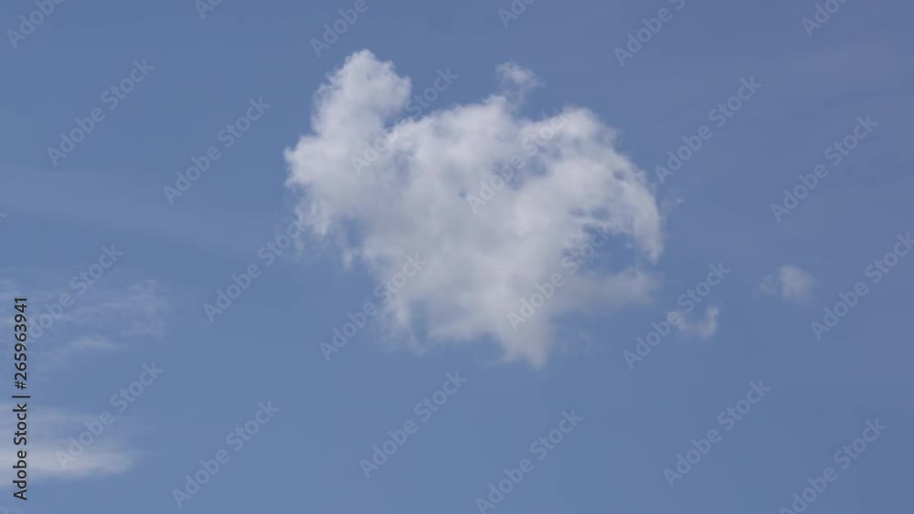 Small and fluffy cumulus cloud in the clean blue sky. Small and fluffy cumulus cloud in the clean blue sky.