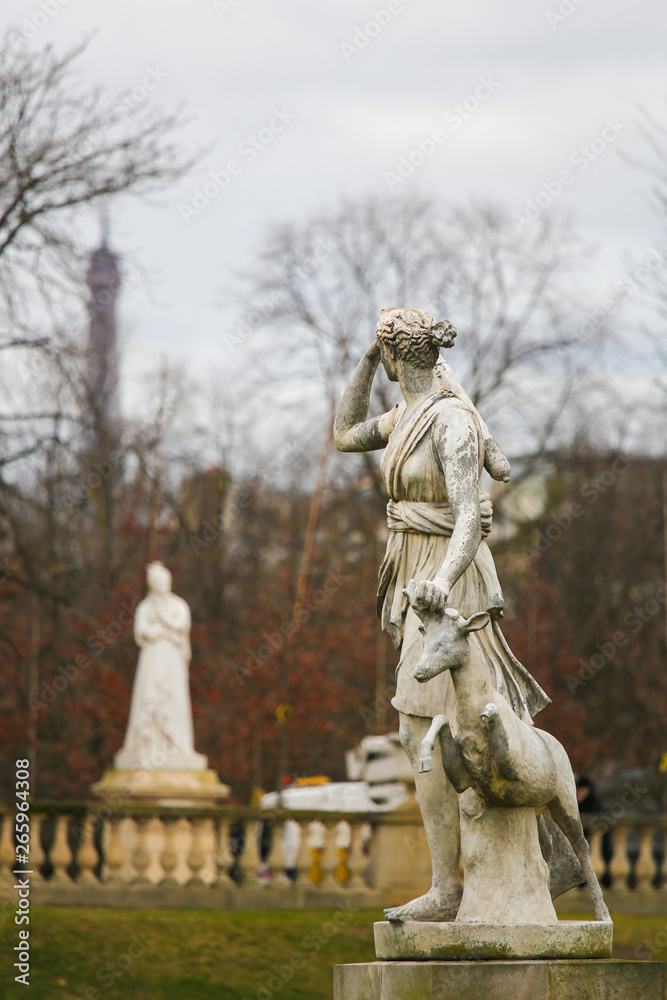 Statue of Diana in the Jardin du Luxembourg, Paris, France