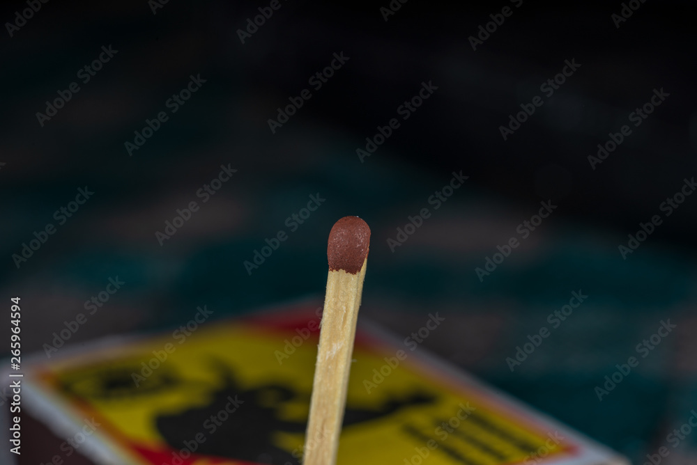 macro shoot of a safety match