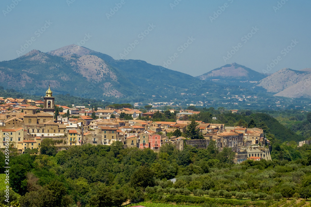 Panorama of Sant'Agata de' Goti in Campania, Italy