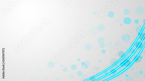 Turquoise neon lights with ...
