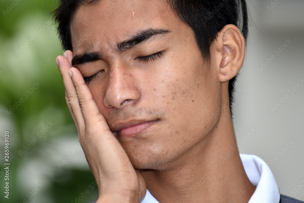 Tired Handsome Diverse Male Man Tired Handsome Diverse Male Man