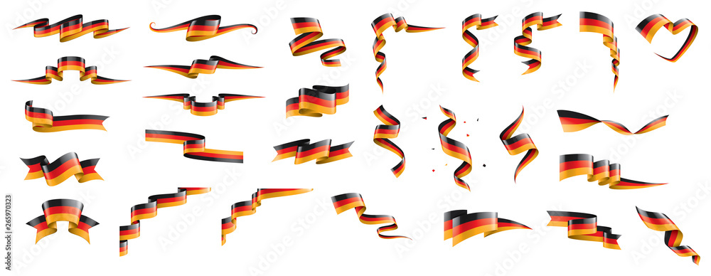Germany flag, vector illustration on a white background Germany flag, vector illustration on a white background