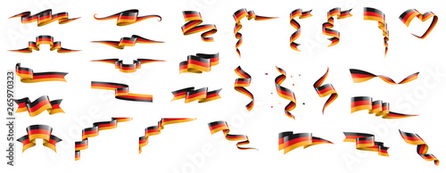 Germany flag, vector illustration on a white background