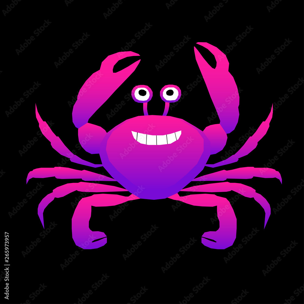 Abstract crab pattern background. Childish crafted paper cut crab for design birthday card, veterinarian clinic poster, pet shop sale advertising, bag print etc. Abstract crab pattern background. Childish crafted paper cut crab for design birthday card, veterinarian clinic poster, pet shop sale advertising, bag print etc.