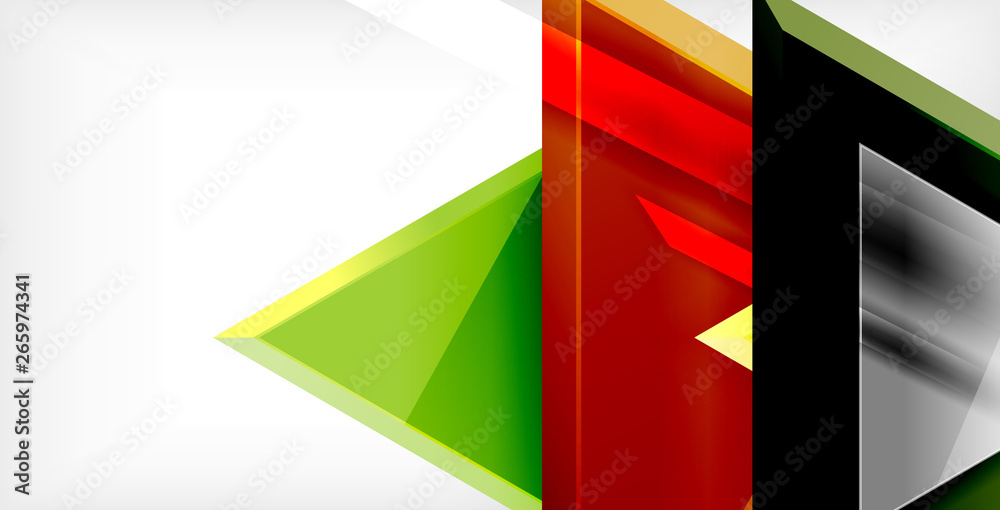 Glossy shiny triangles background Glossy shiny triangles background