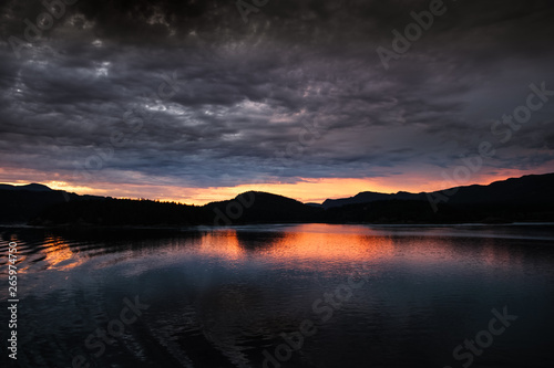 Sunset over the Inside Passage