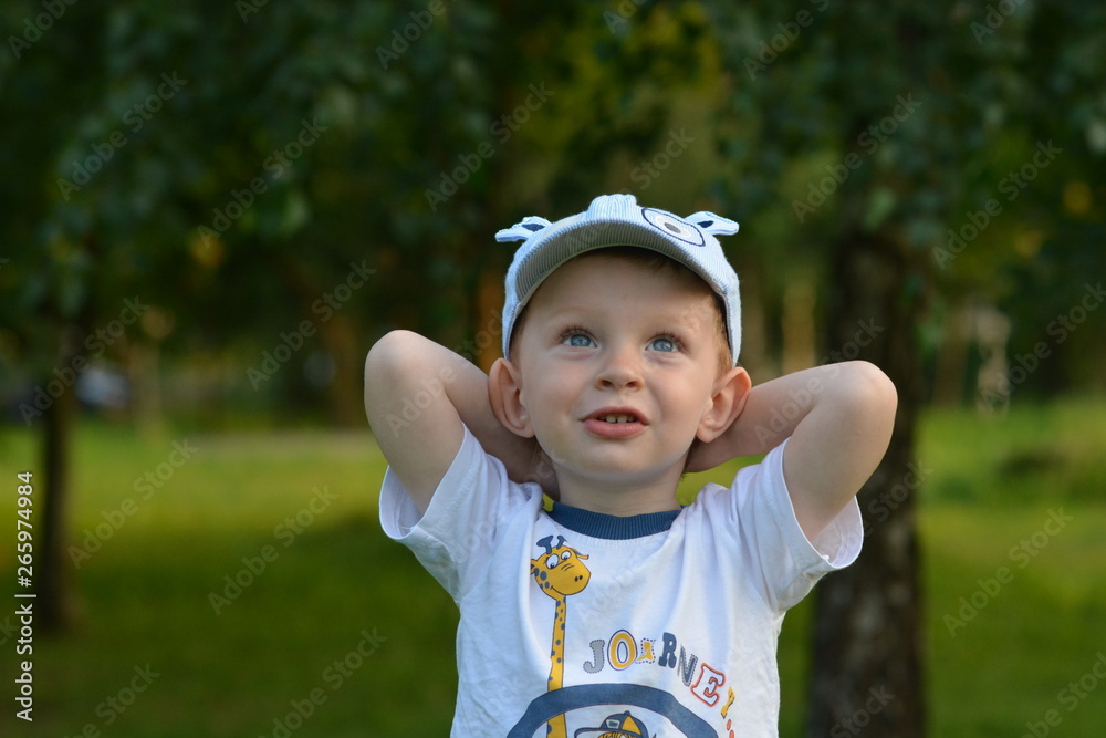 little boy in the park