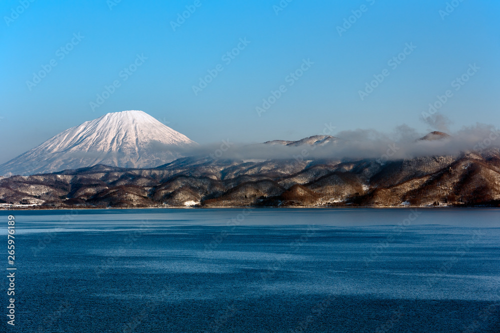 北海道・洞爺湖、冬の景色