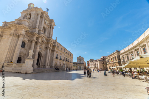 Cathedral square, Italy, Sicily, Syracuse Ortigia old town