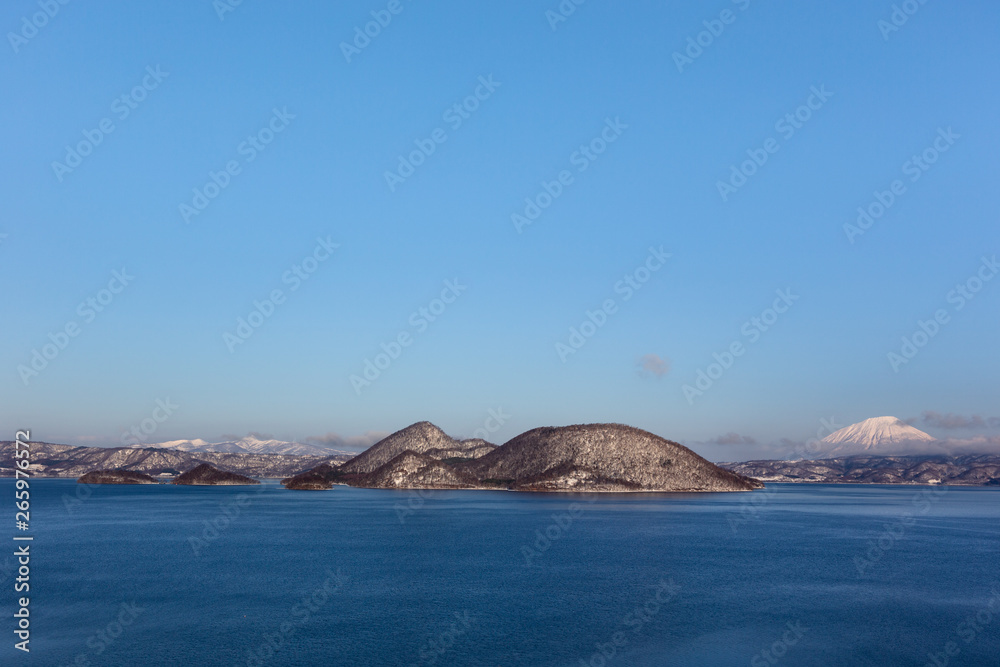 北海道・洞爺湖、冬の景色