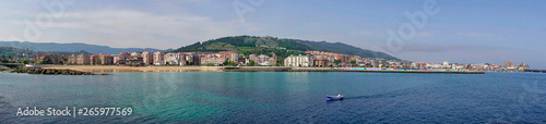Panoramic views of Castro Urdiales, Cantabria, Spain.
