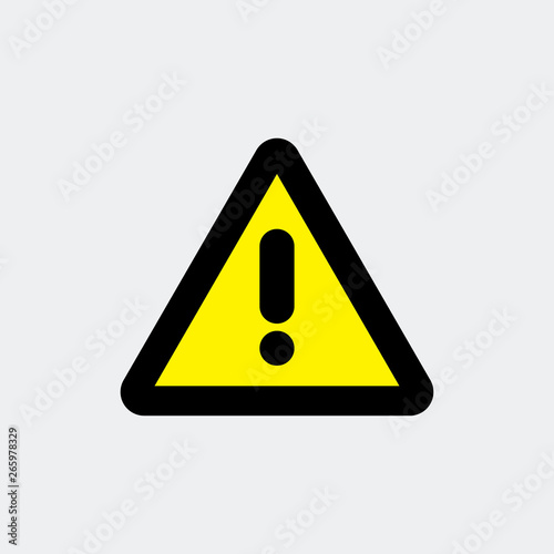 Warning symbol icon vector