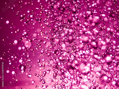 Purple water drops bokeh