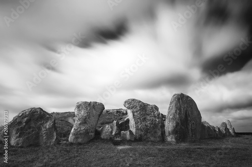 Details of stones and the environs in the Prehistoric Avebury Stone Circle, Wiltshire, England, UK © Denis
