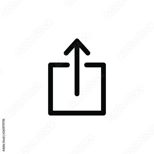 Export vector border icon. This icon use for admin panels, website, interfaces, mobile apps