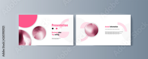 Set of brochures for marketing the promotion goods and services on market