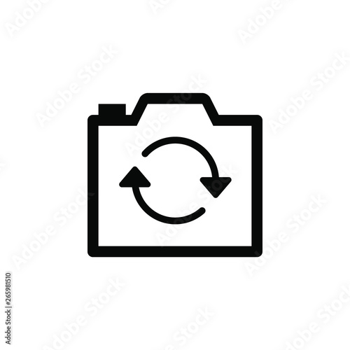 Switch Camera border icon. This icon use for admin panels, website, interfaces, mobile apps