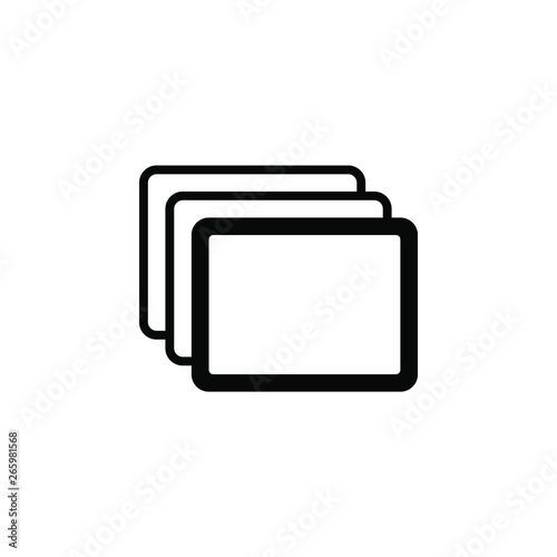Versions border icon. This icon use for admin panels, website, interfaces, mobile apps