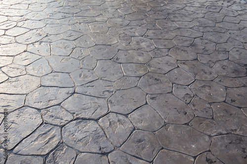 Stone pavement floor in perspective