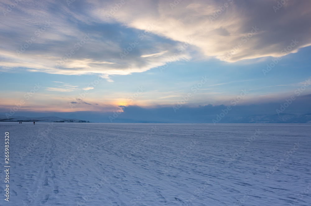 Lake Baikal in winter