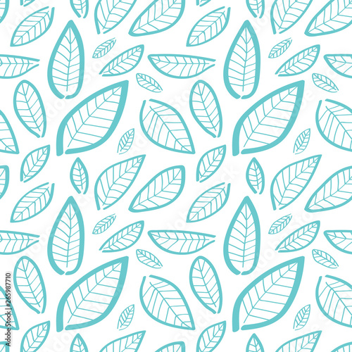 An illustrated seamless nature background pattern