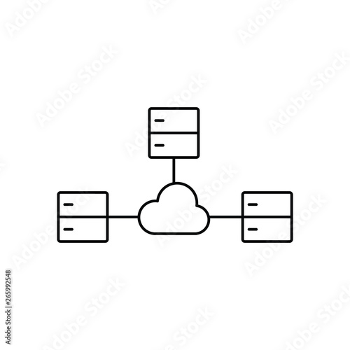 cloud Internet hosting icon
