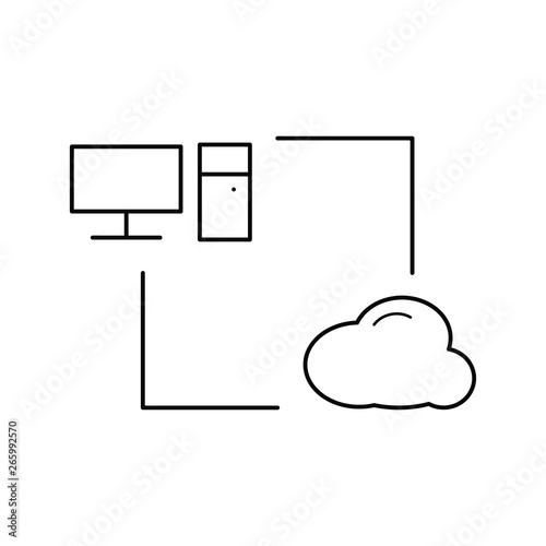 cloud technologies, Internet hosting icon