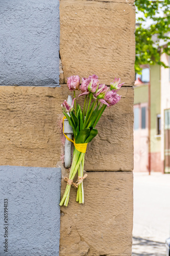 Blumenkasten am Haus