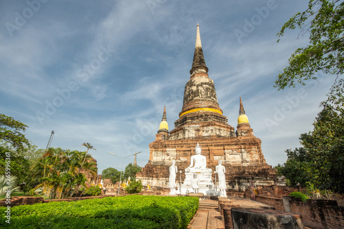 Wat Yai Chai Mongkhon is a at Historical Park at Ayutthaya., Thailand.