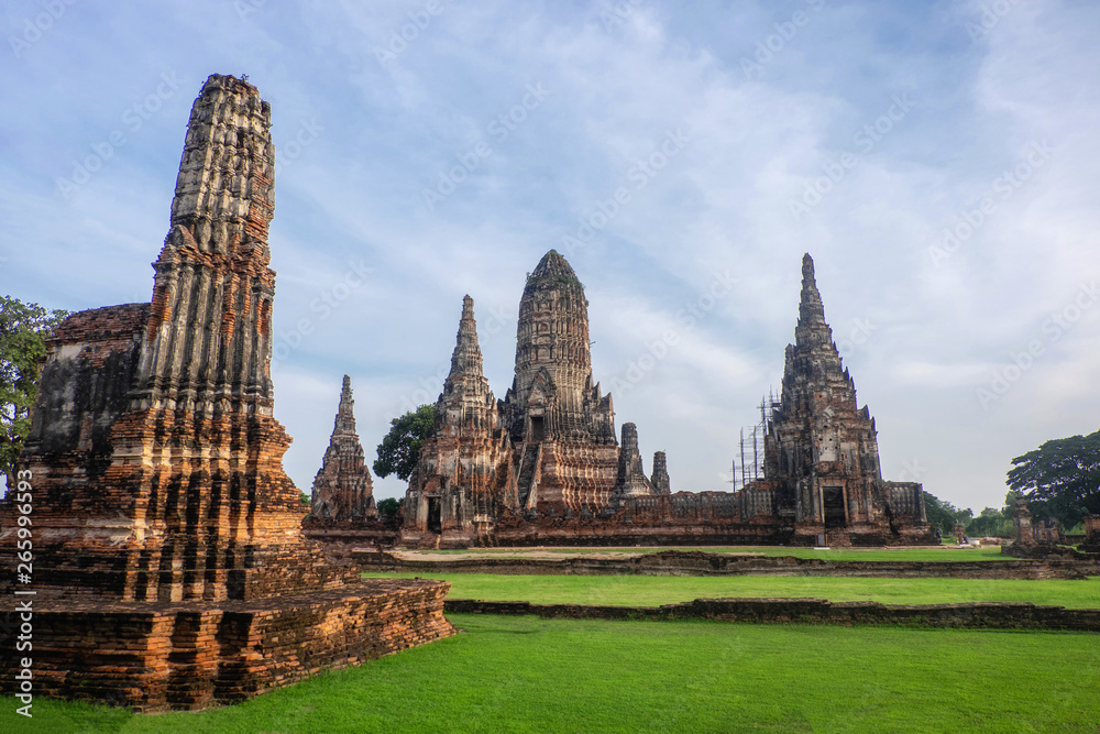 Wat Chaiwatthanaram is a at Historical Park at Ayutthaya., Thailand. Wat Chaiwatthanaram is a at Historical Park at Ayutthaya., Thailand.