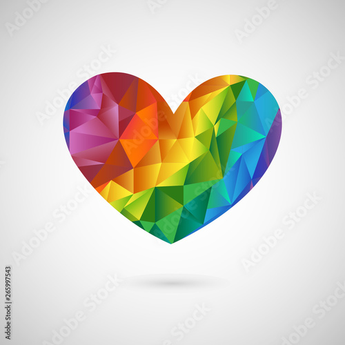 Colored heart