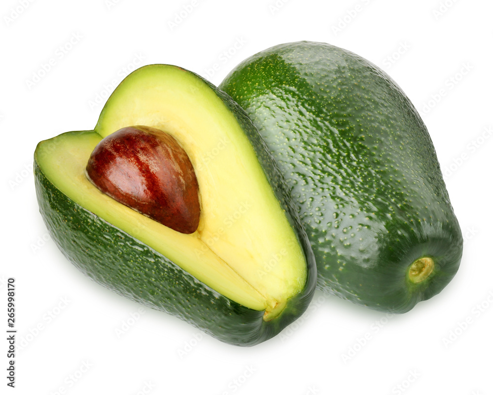 avocado isolated on white background. alligator pear. avocado isolated on white background. alligator pear.