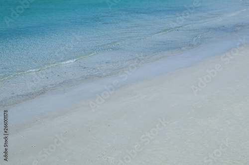 clear sea water waves on beach